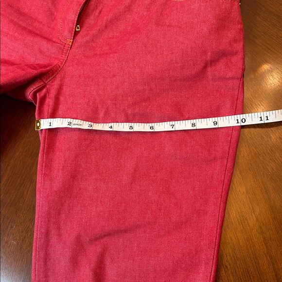 Moschino Red Skinny Jeans | Italian Designer Denim | Slim Fit - Picture 8 of 11